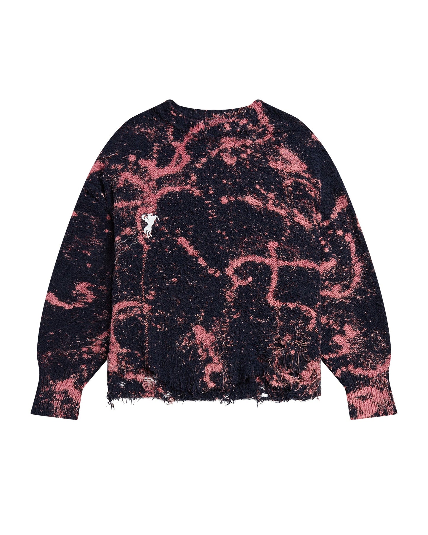 DOUBLET Tie-dye crew neck knit top