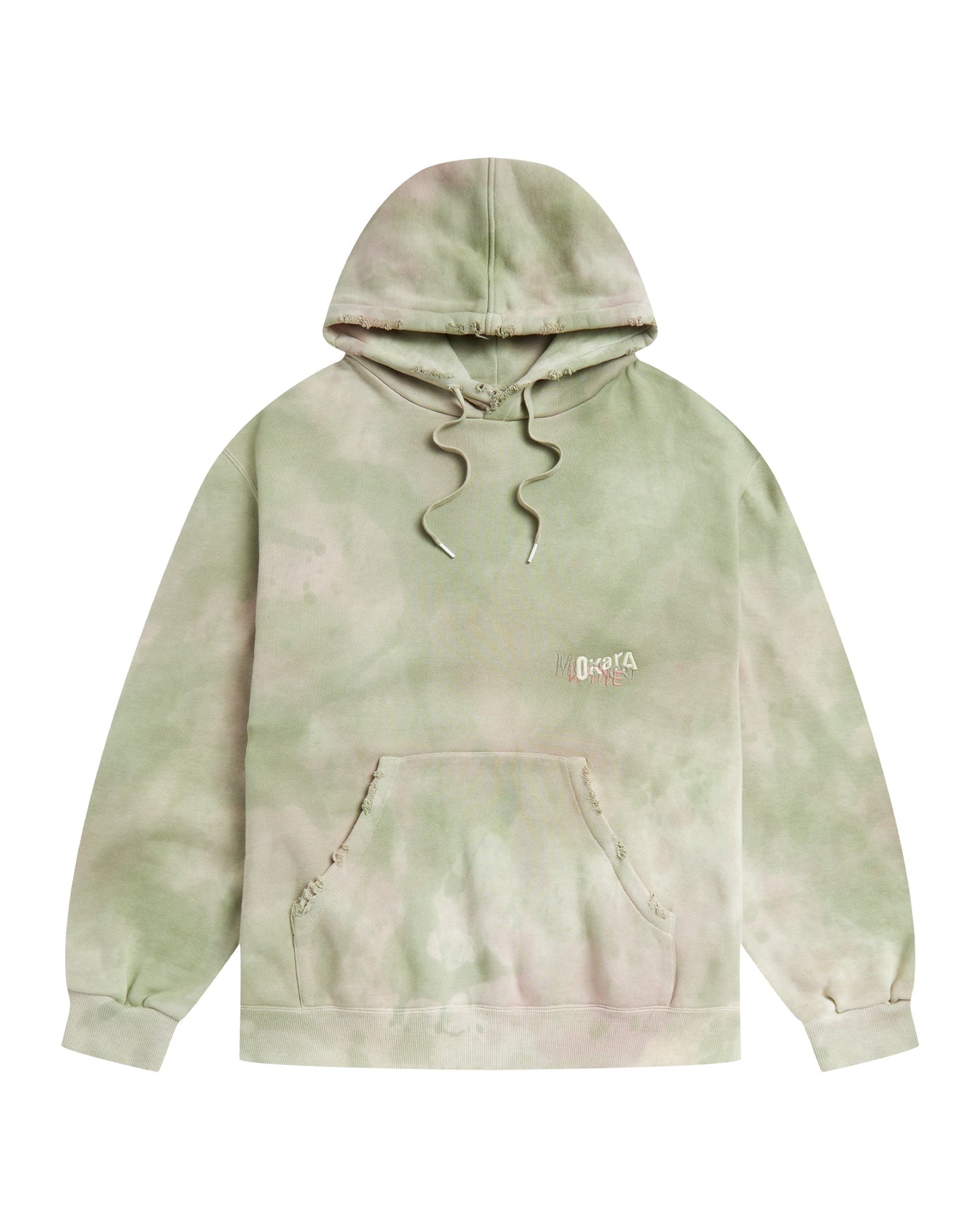 DOUBLET Tie-dye embroidered hoodie