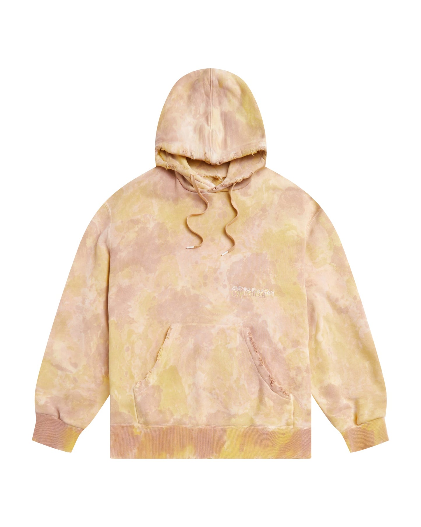 DOUBLET Tie-dye embroidered hoodie