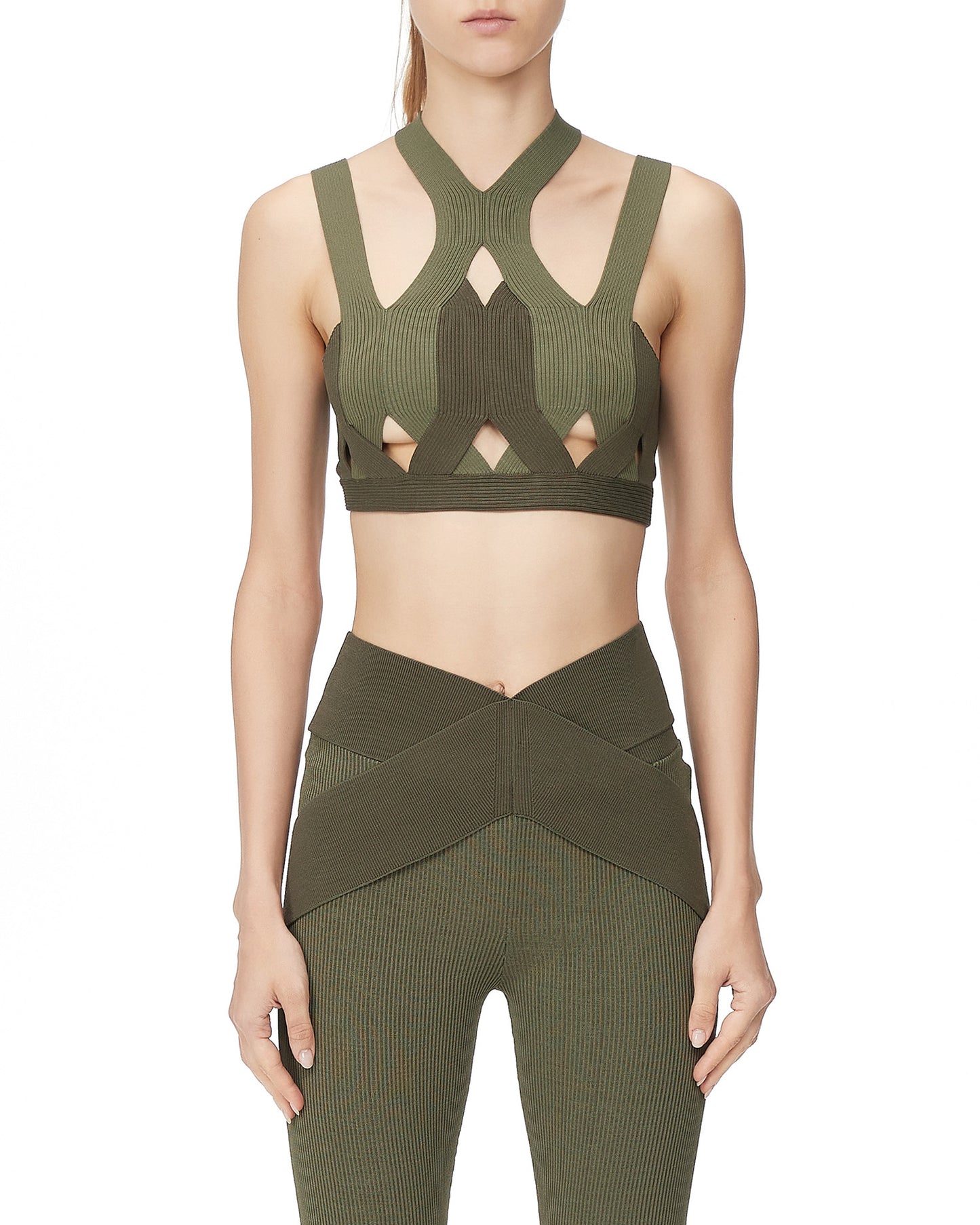 DION LEE 2-tone bra top