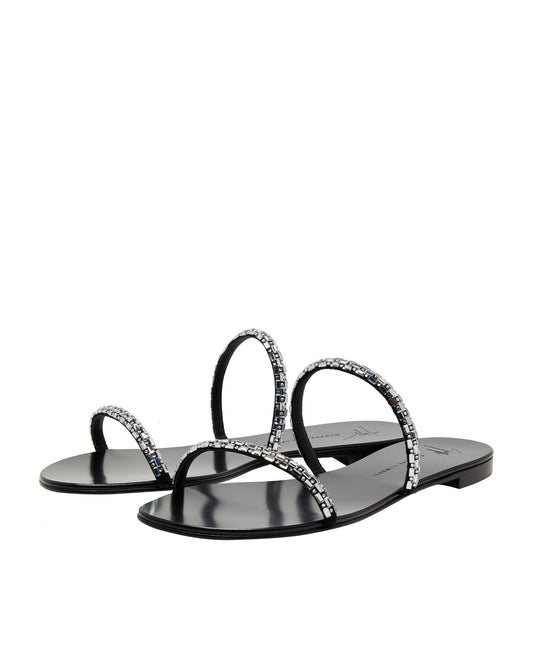 GIUSEPPE ZANOTTI Mauritia flat sandals