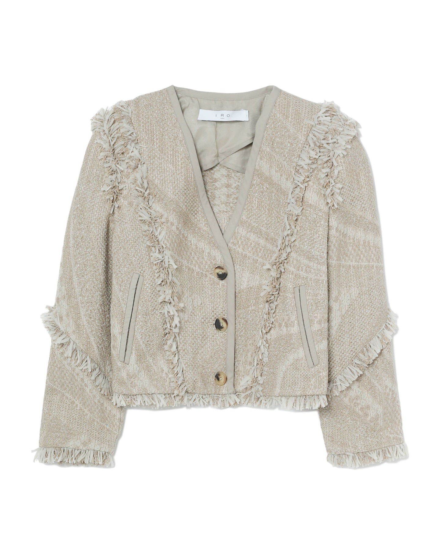 IRO Fringed jacquard jacket