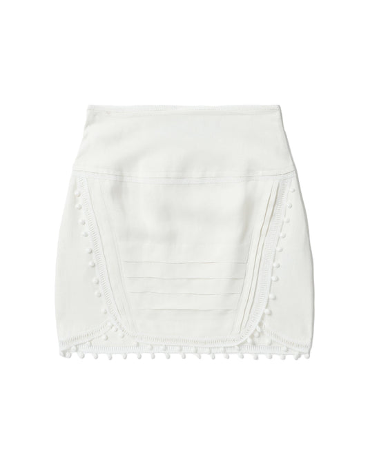 IRO Lace trimming mini skirt