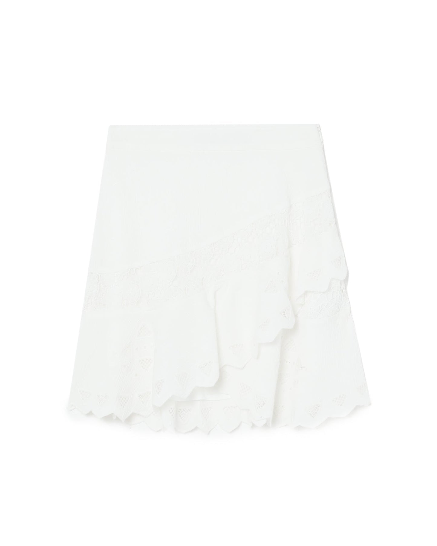 IRO High-waisted lace mini skirt