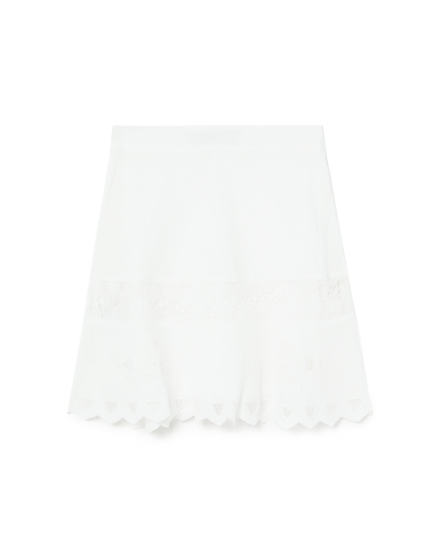 IRO High-waisted lace mini skirt