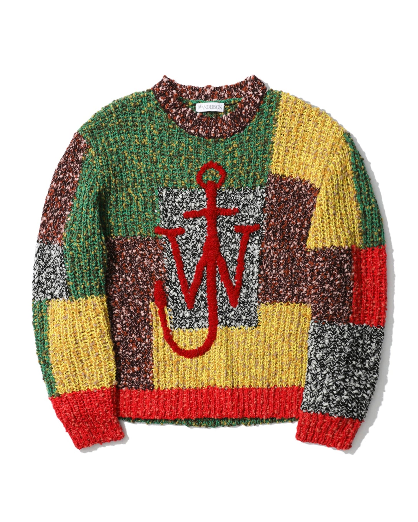 JW ANDERSON Anchor patchwork knitted sweater