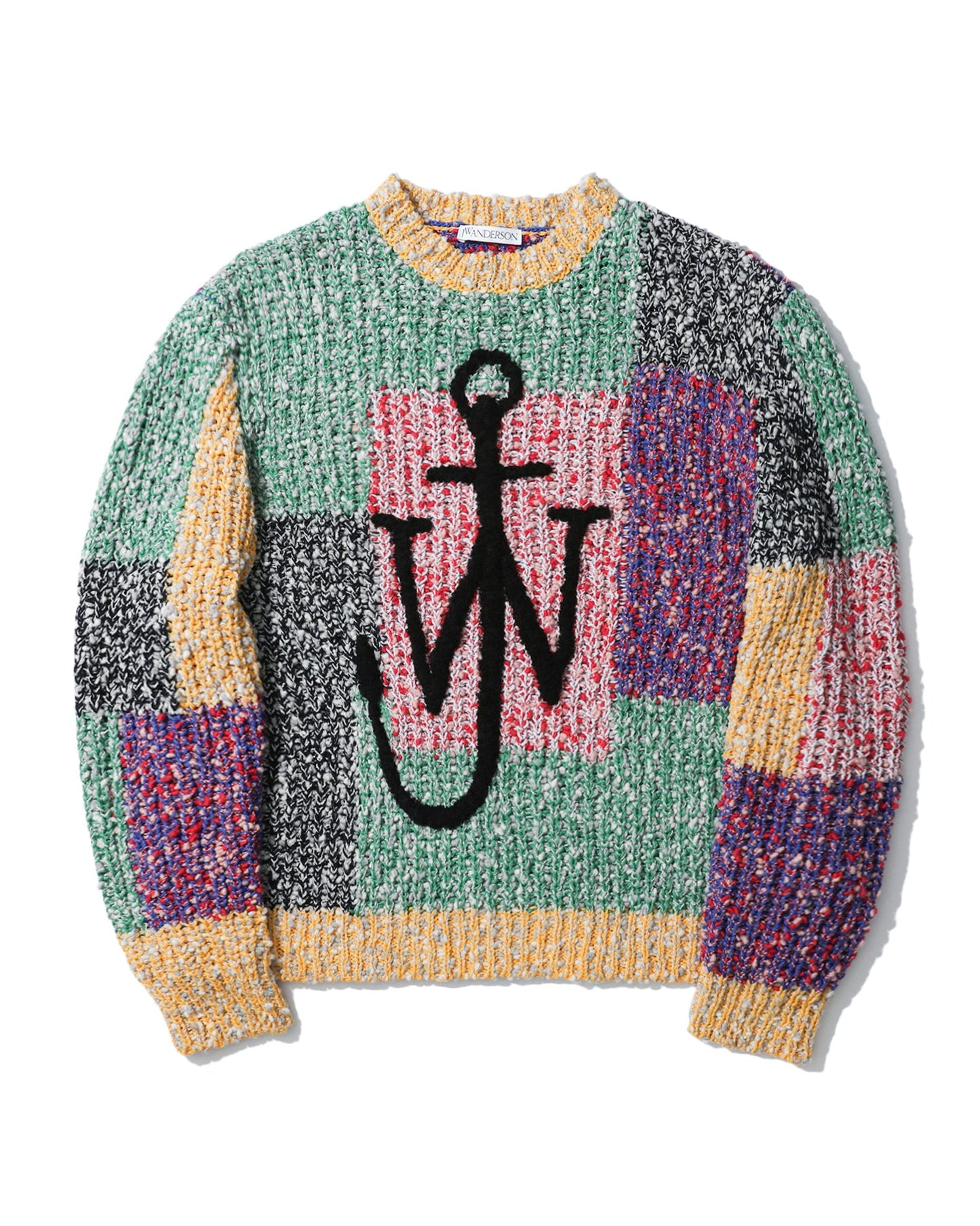 JW ANDERSON Anchor patchwork knitted sweater