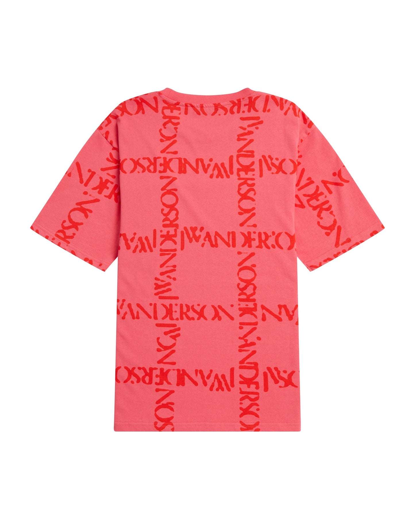 JW ANDERSON Oversize logo grid tee