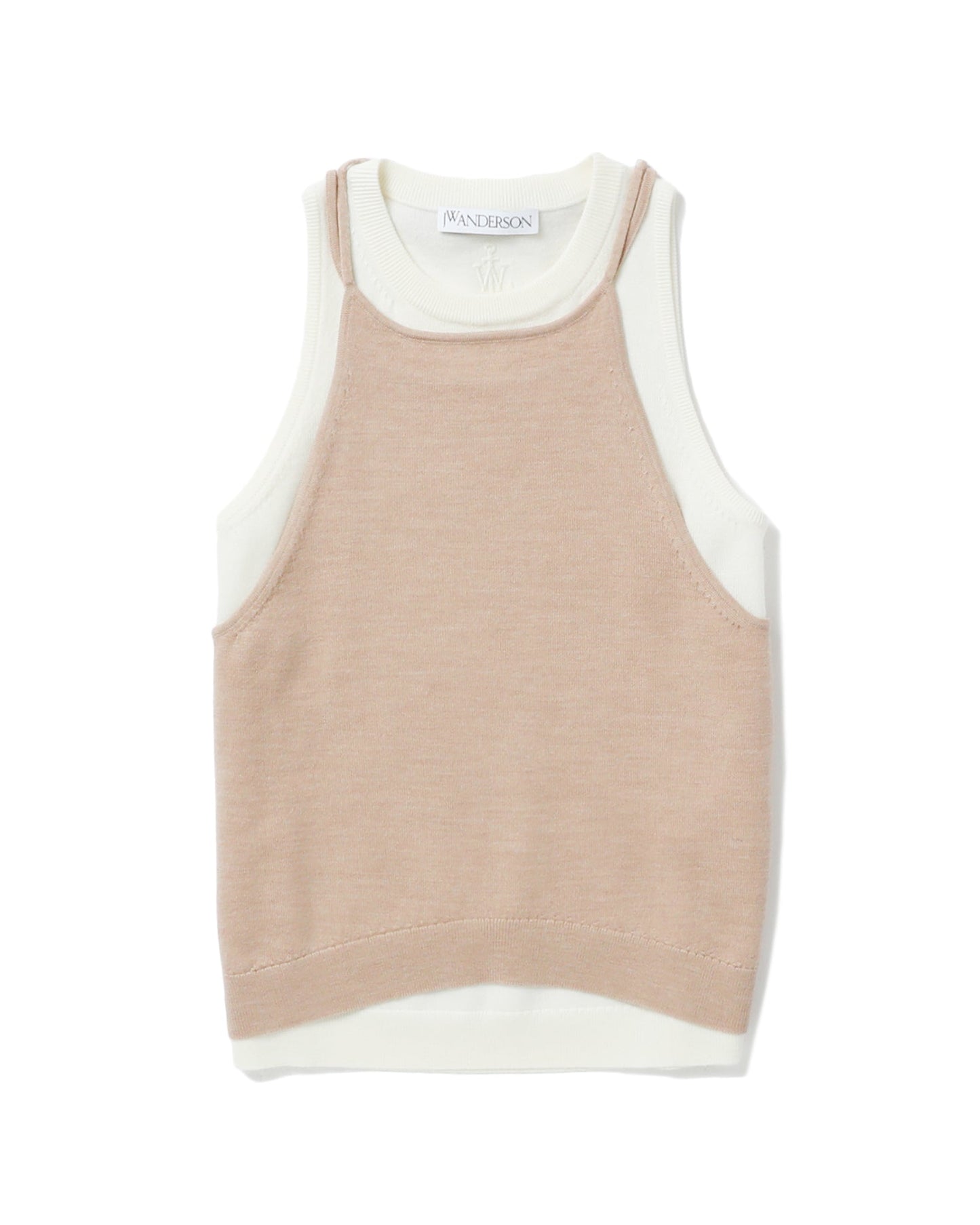 JW ANDERSON 2 in 1 knitted tank top