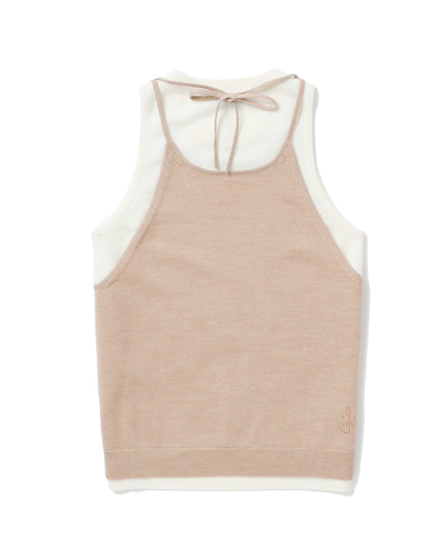 JW ANDERSON 2 in 1 knitted tank top