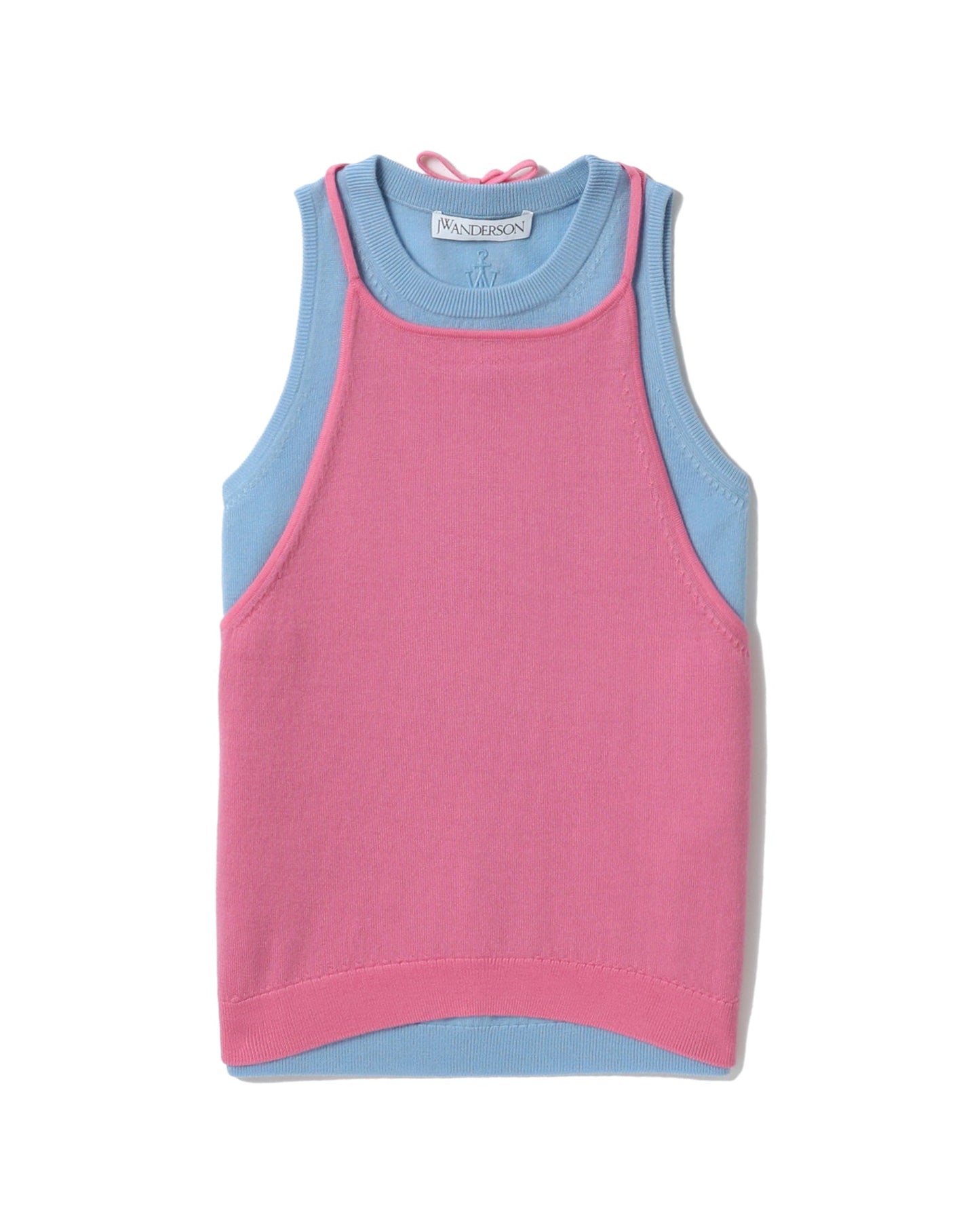 JW ANDERSON 2 in 1 knitted tank top