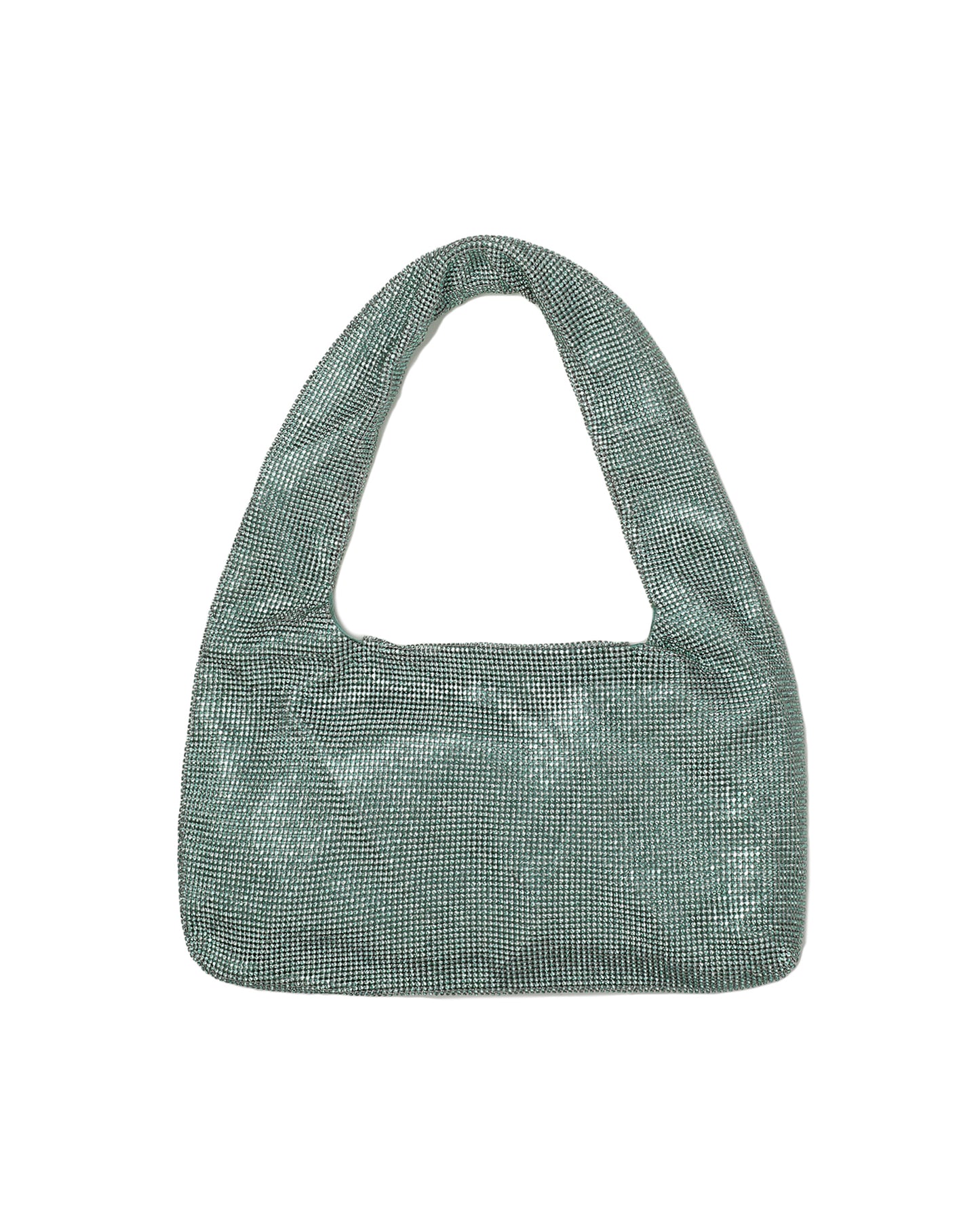 KARA mint matellic mesh mini bag