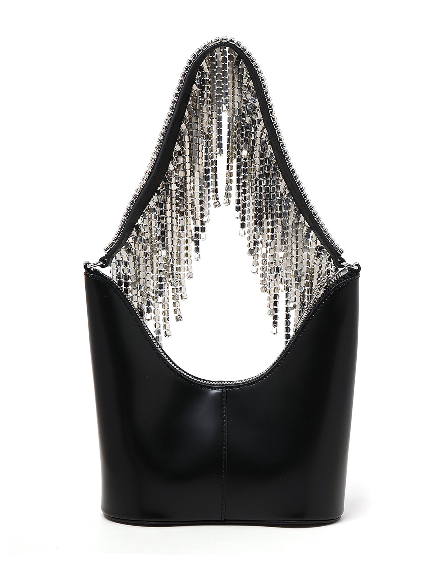 KARA crystal fringed handle bag