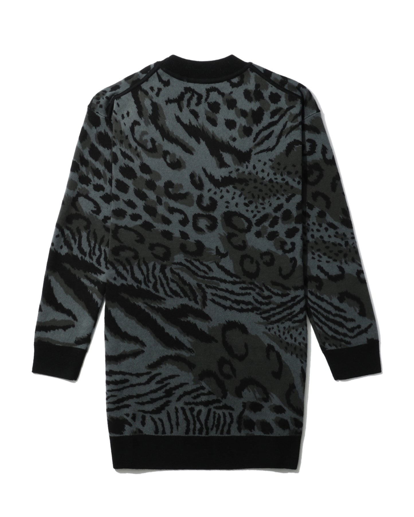 KENZO Animal print mini knit dress