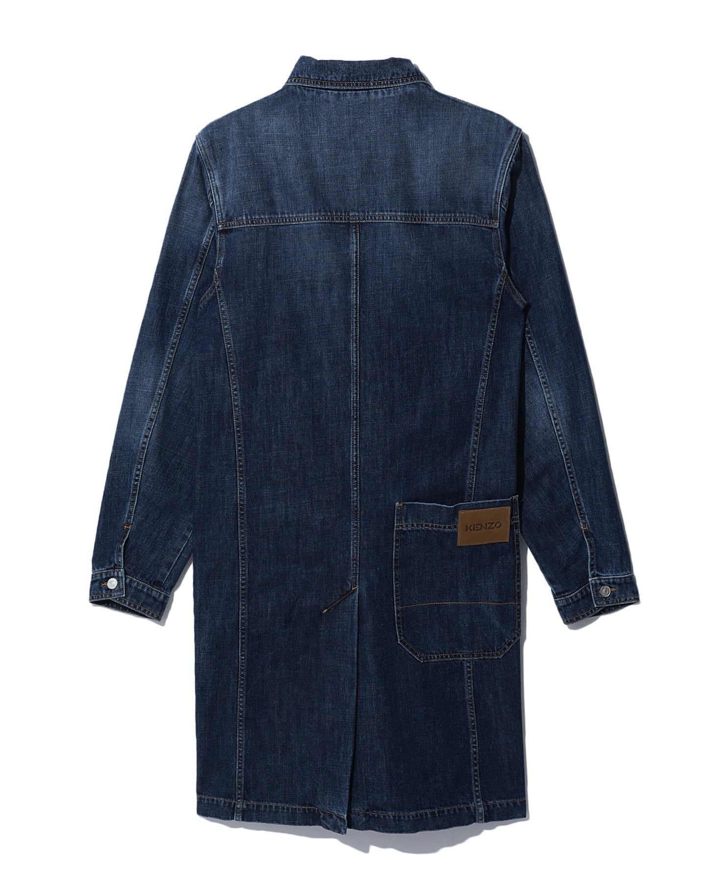 KENZO Multi pockets denim overshirt