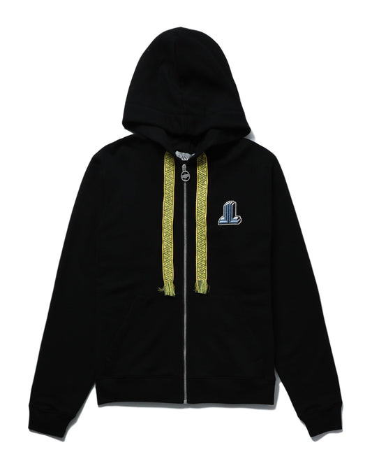 LANVIN Embroidered zip hoodie