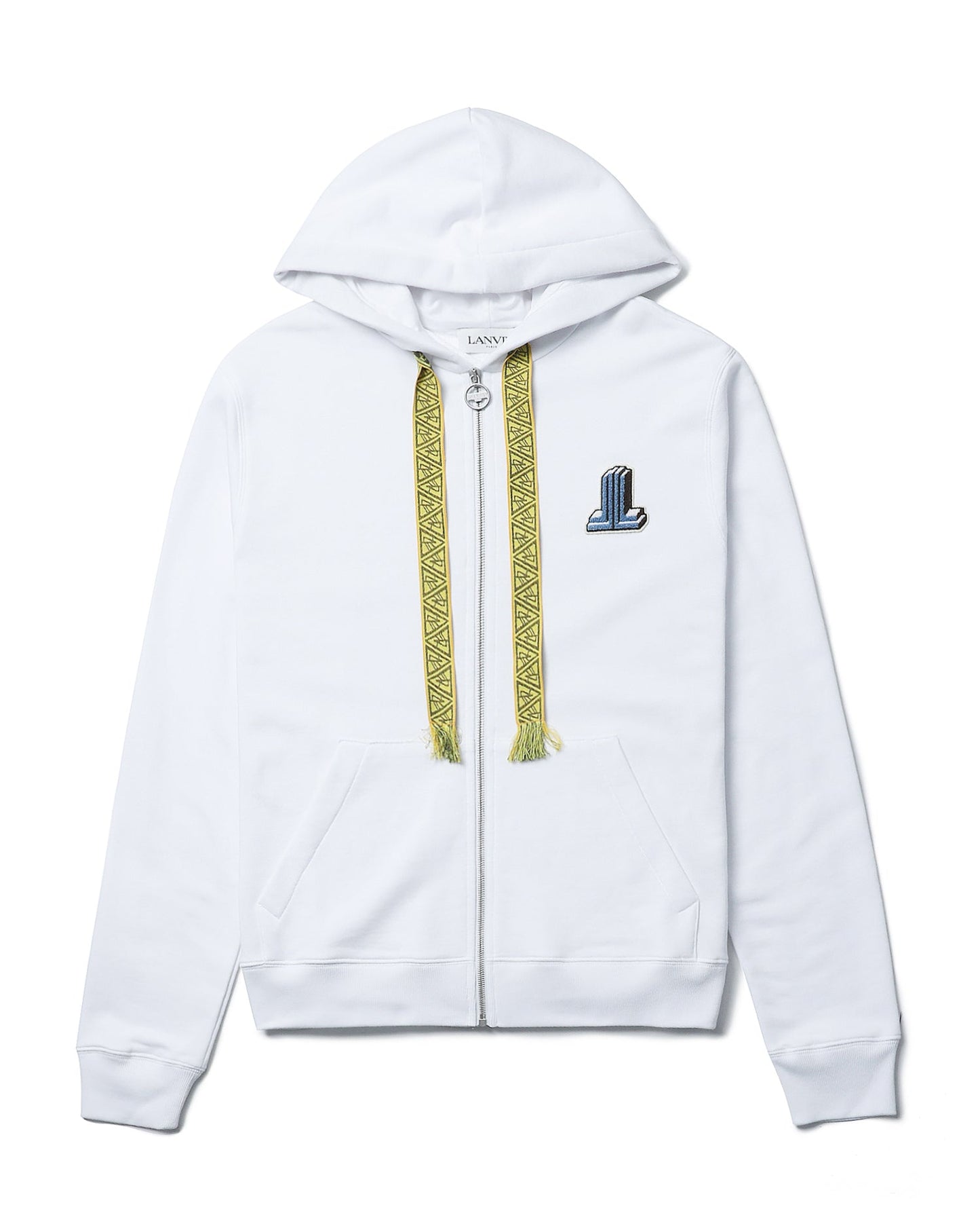 LANVIN Embroidered zip hoodie