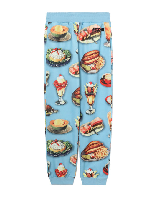 MOSCHINO All-over FOOD print sweatpants