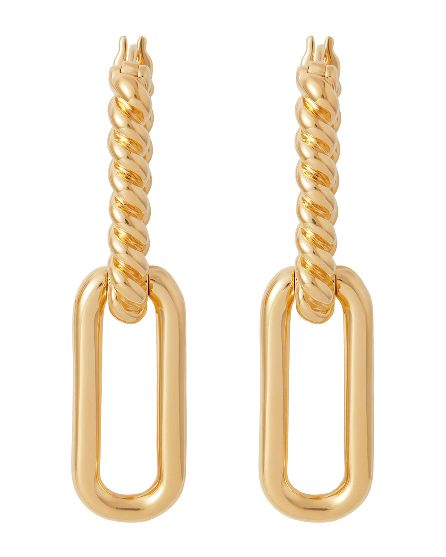 MISSOMA radial ovate drop hoop Earrings