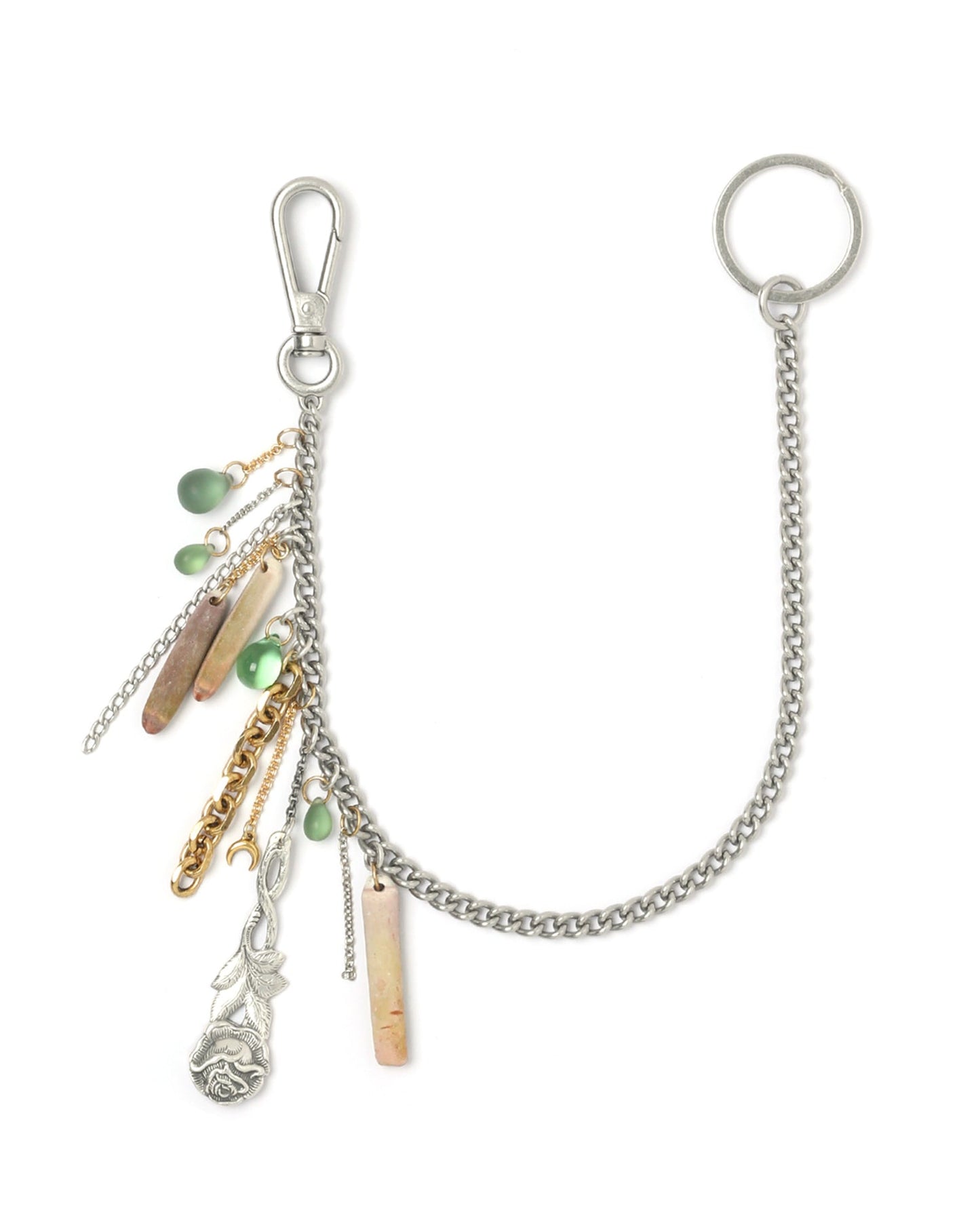 MARINE SERRE Rose charm key-chain