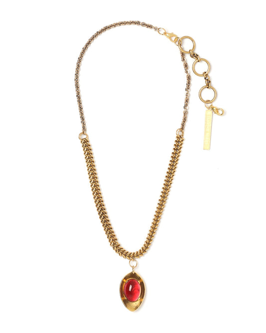 MARINE SERRE Gold spoon necklace