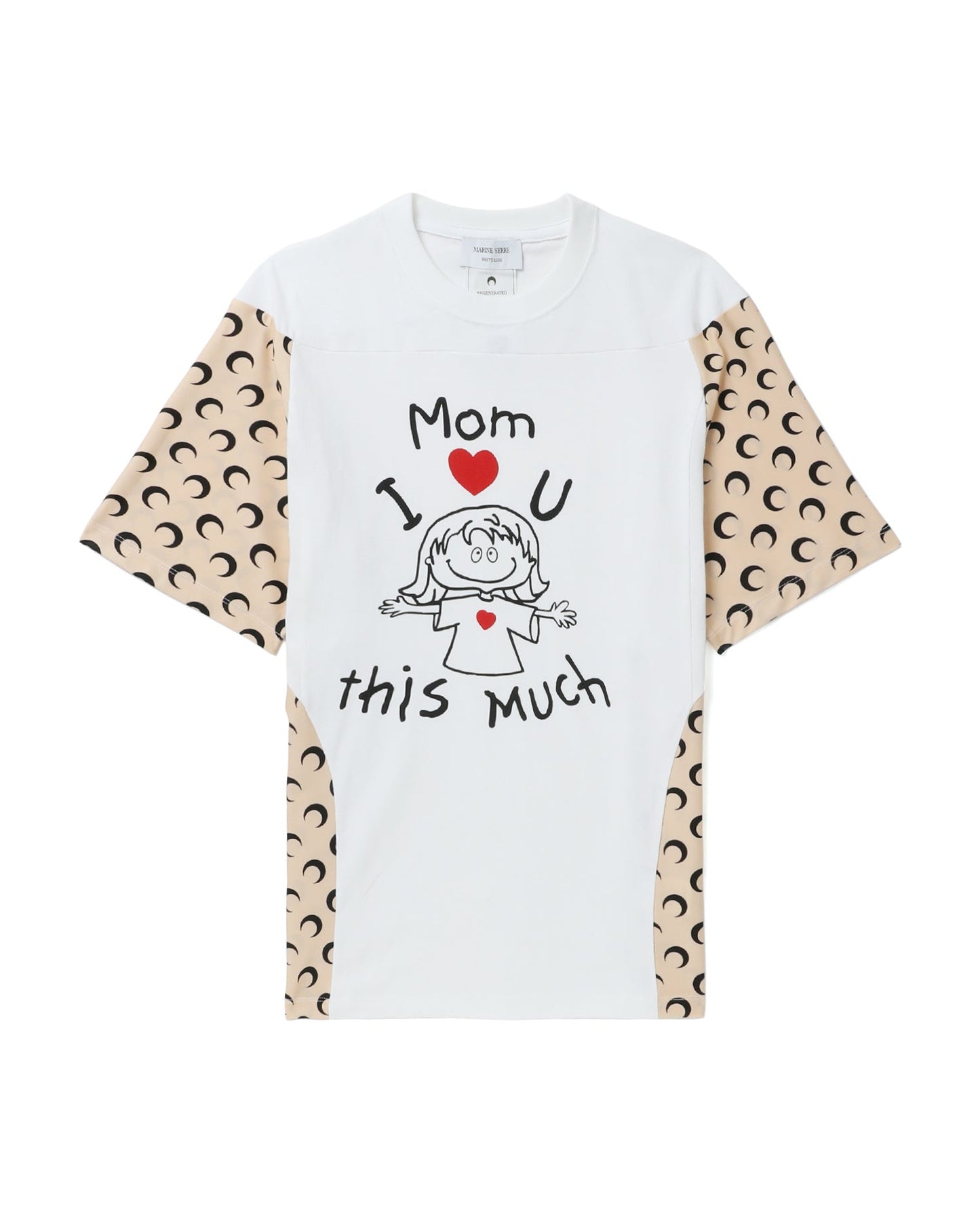 MARINE SERRE Moon-panel print tee