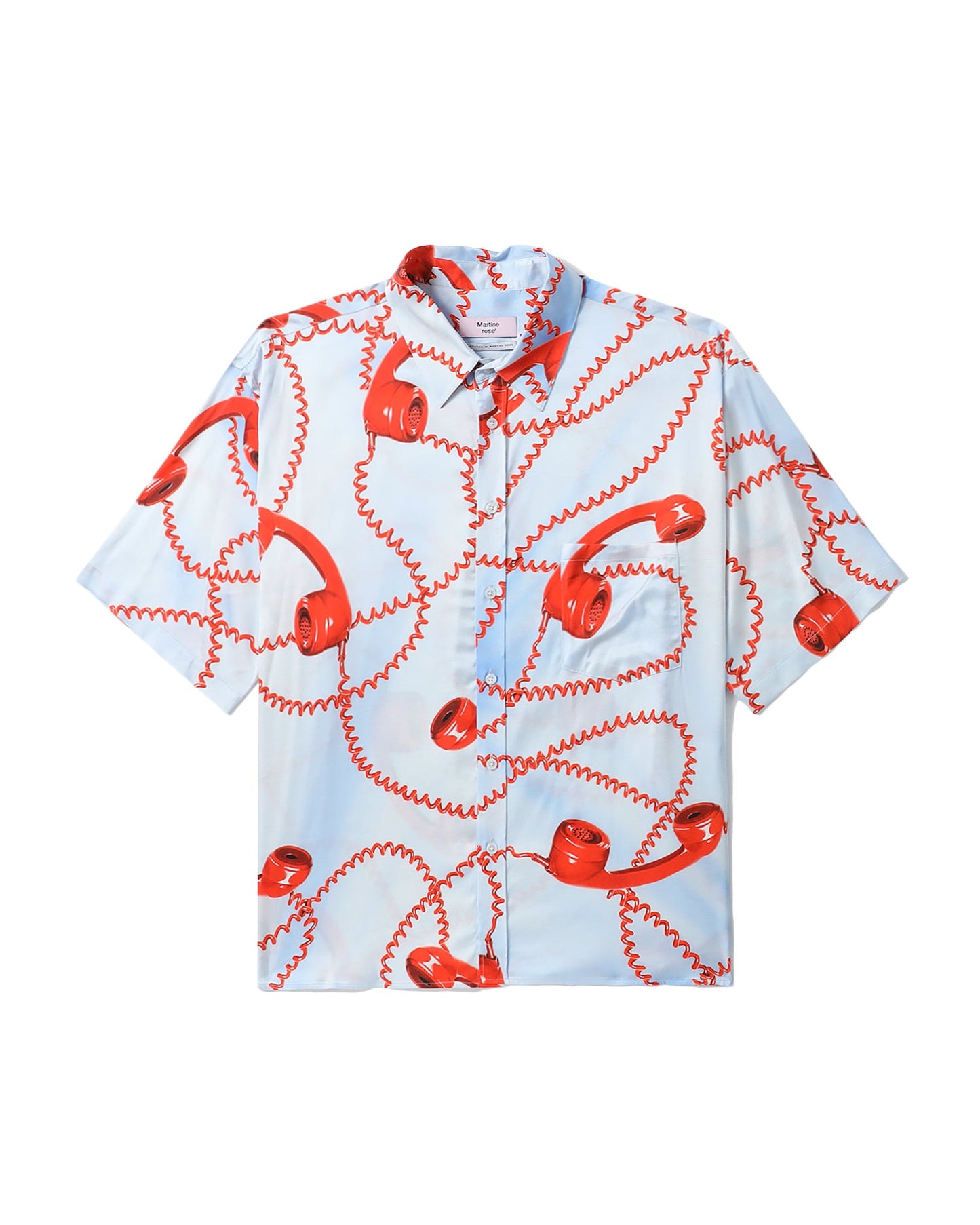 MARTINE ROSE Handset print shirt