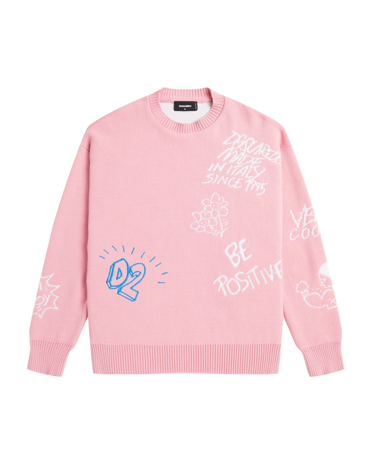 DSQUARED2 Scribbles knit pullover