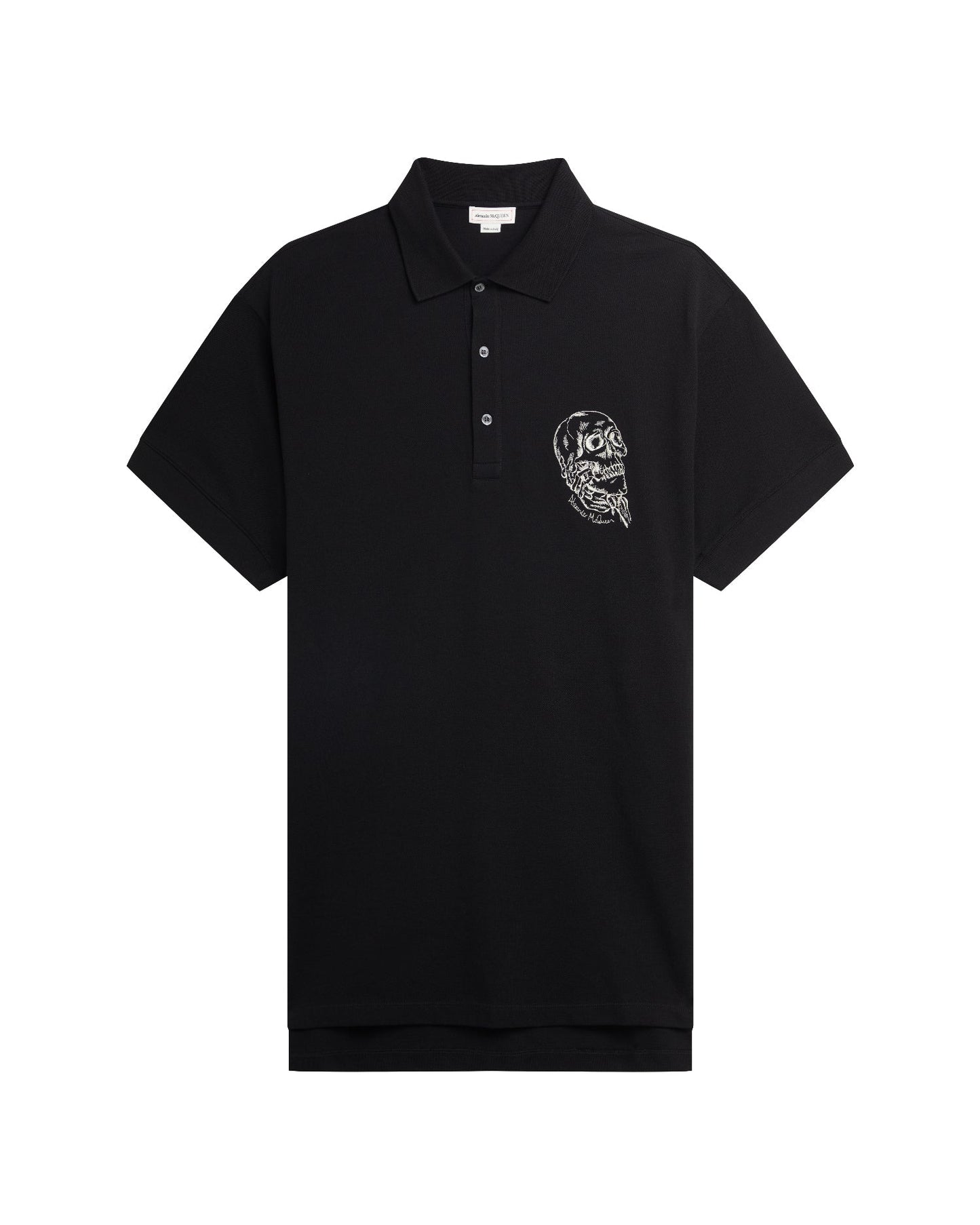 ALEXANDER MCQUEEN Polo Shirt with Skull Embroidery