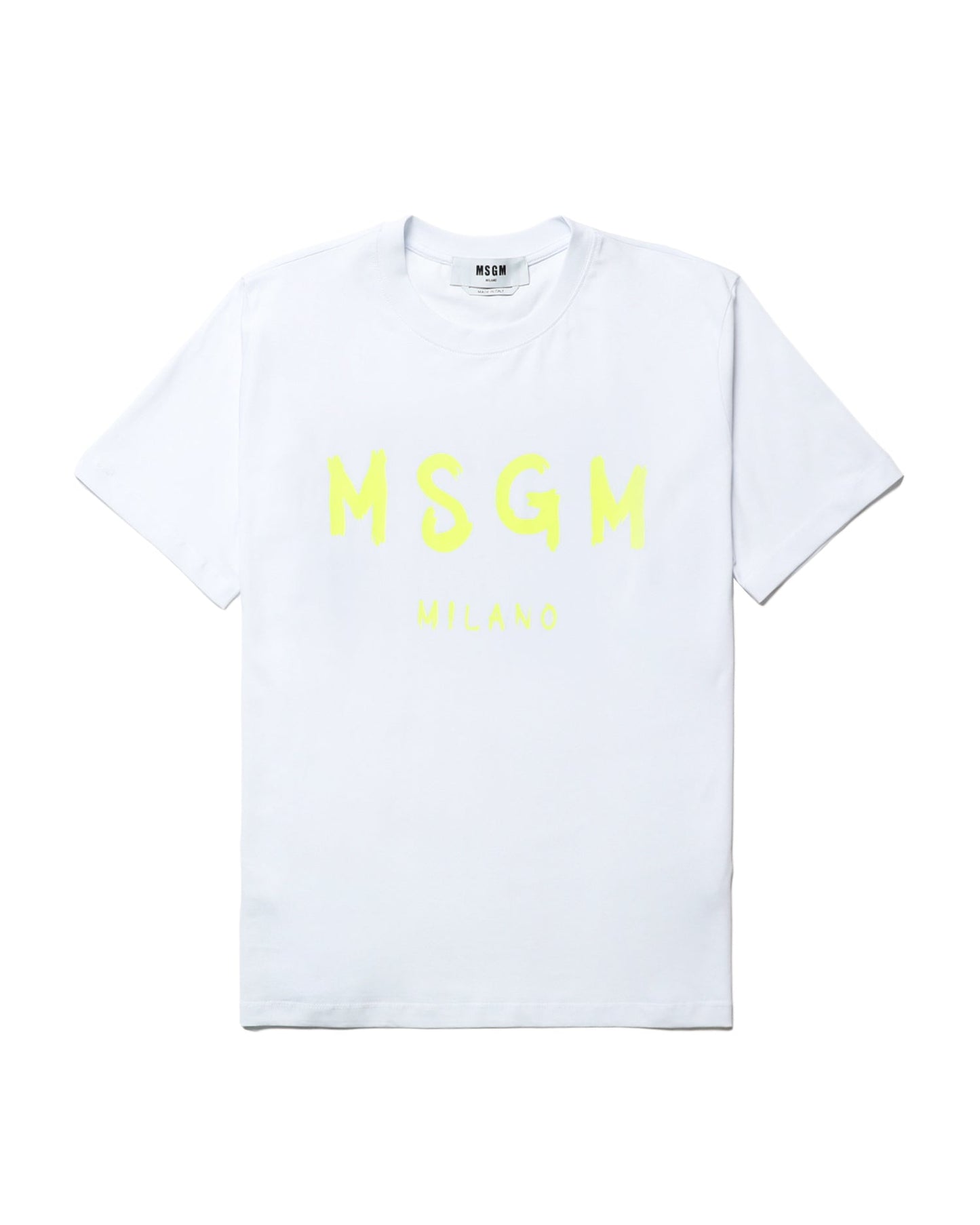 MSGM Brushed logo print tee