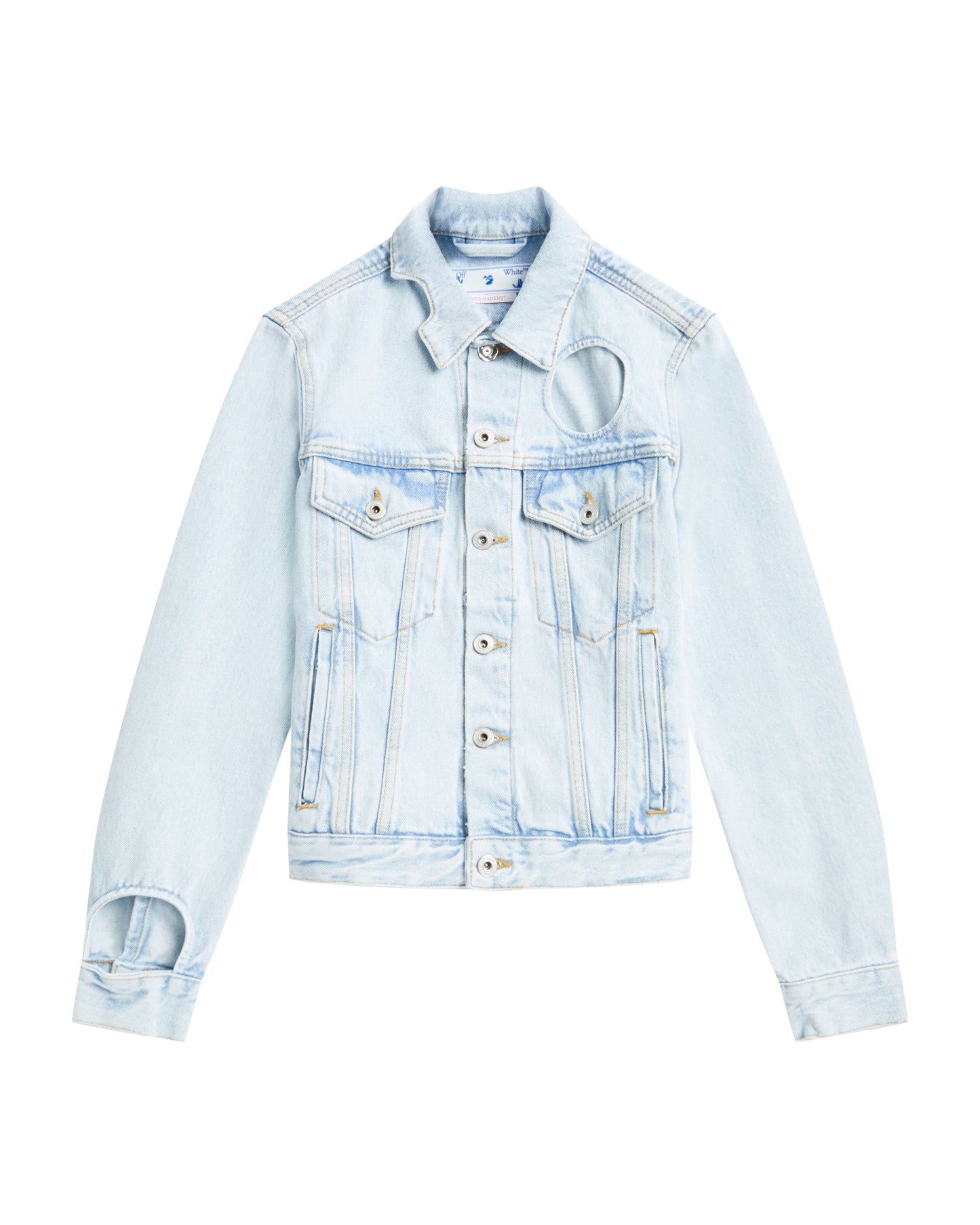 OFF-WHITE C/O VIRGIL ABLOH cut-out denim jacket