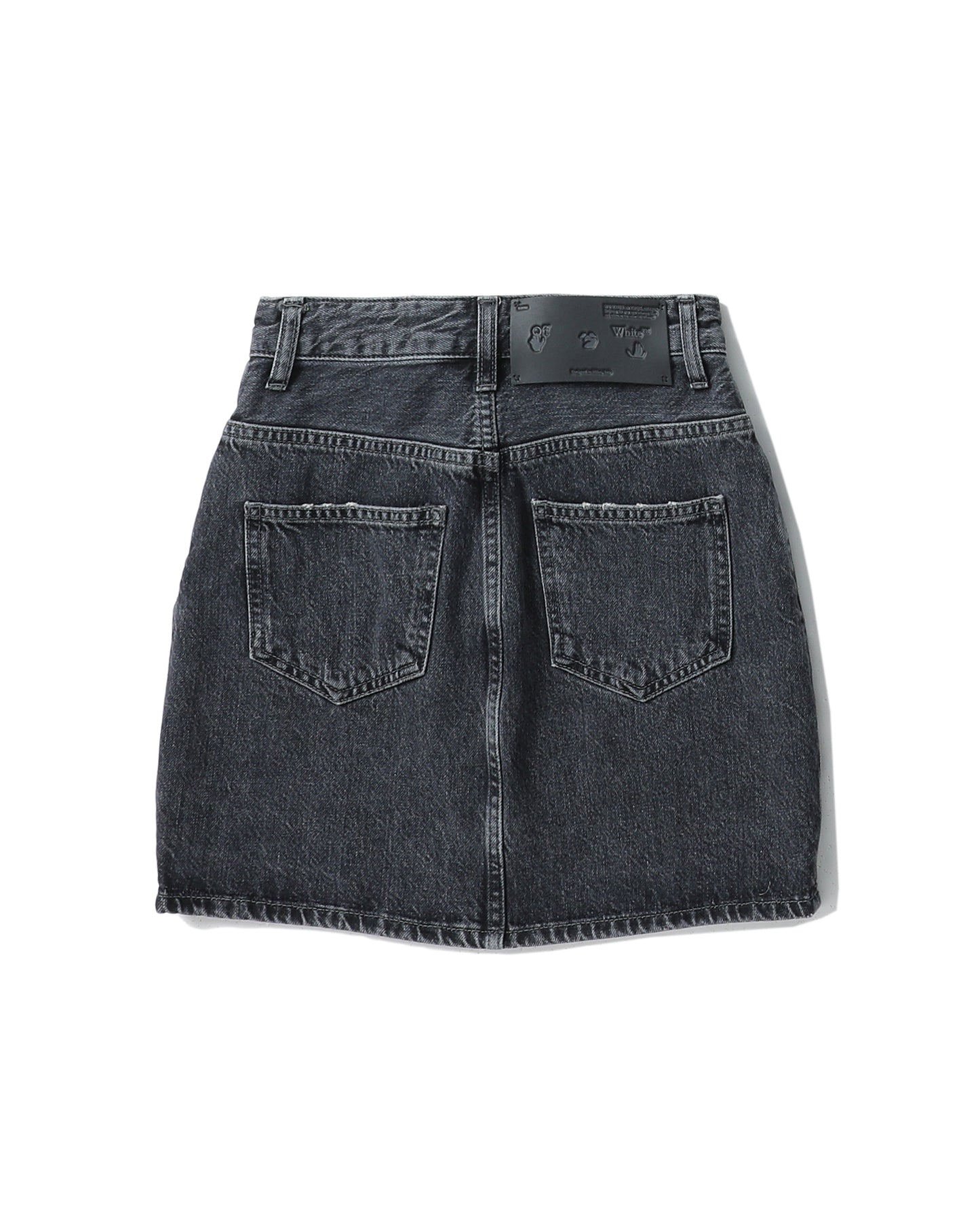 OFF-WHITE C/O VIRGIL ABLOH black denim skirt