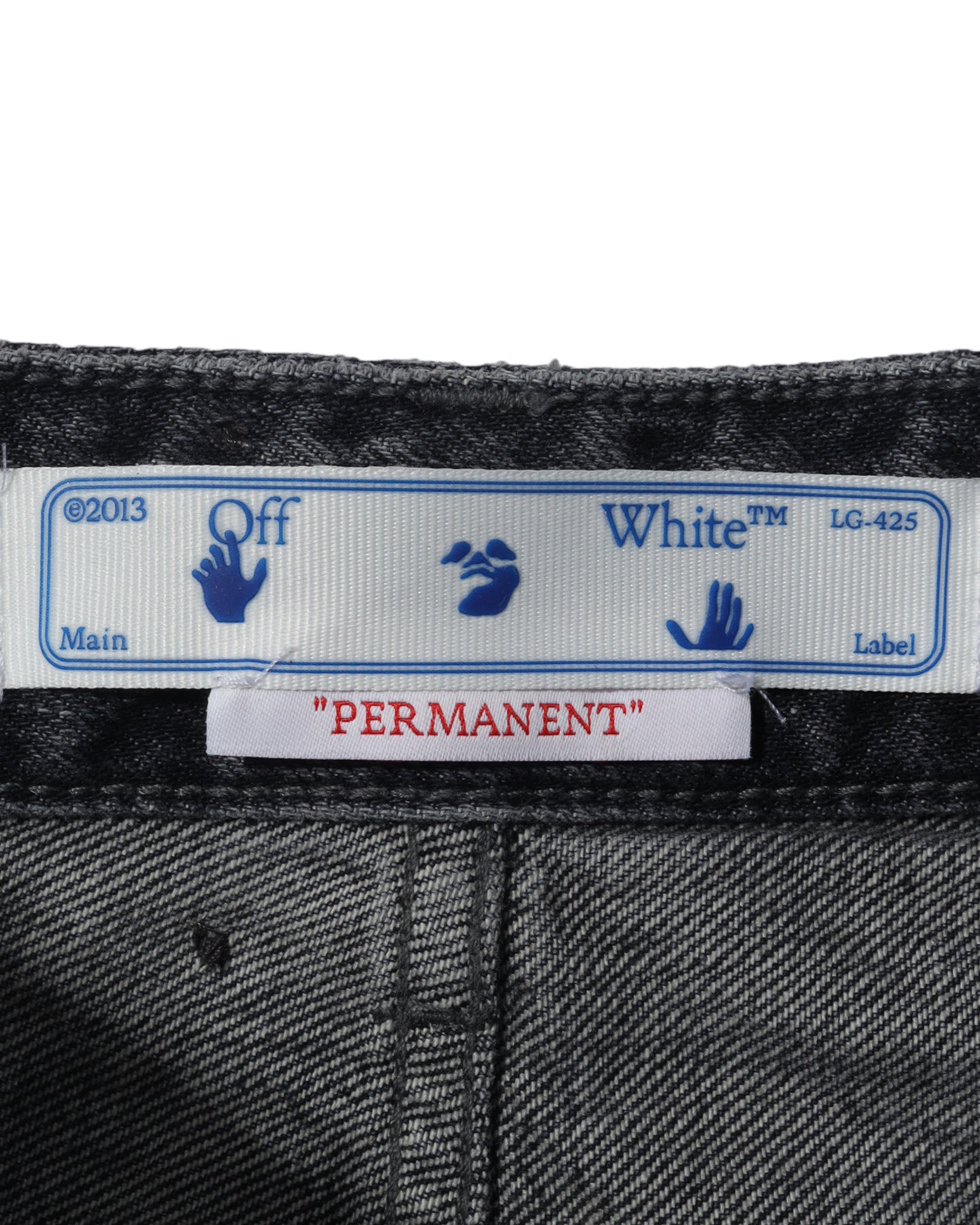 OFF-WHITE C/O VIRGIL ABLOH black denim skirt