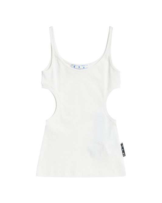 OFF-WHITE C/O VIRGIL ABLOH cut out tank top white