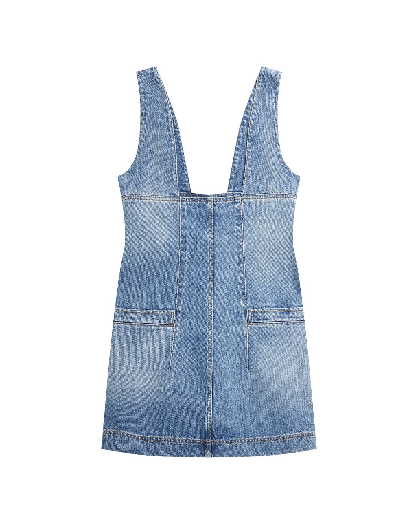 PHILOSOPHY DI LORENZO SERAFINI Denim mini overall dress