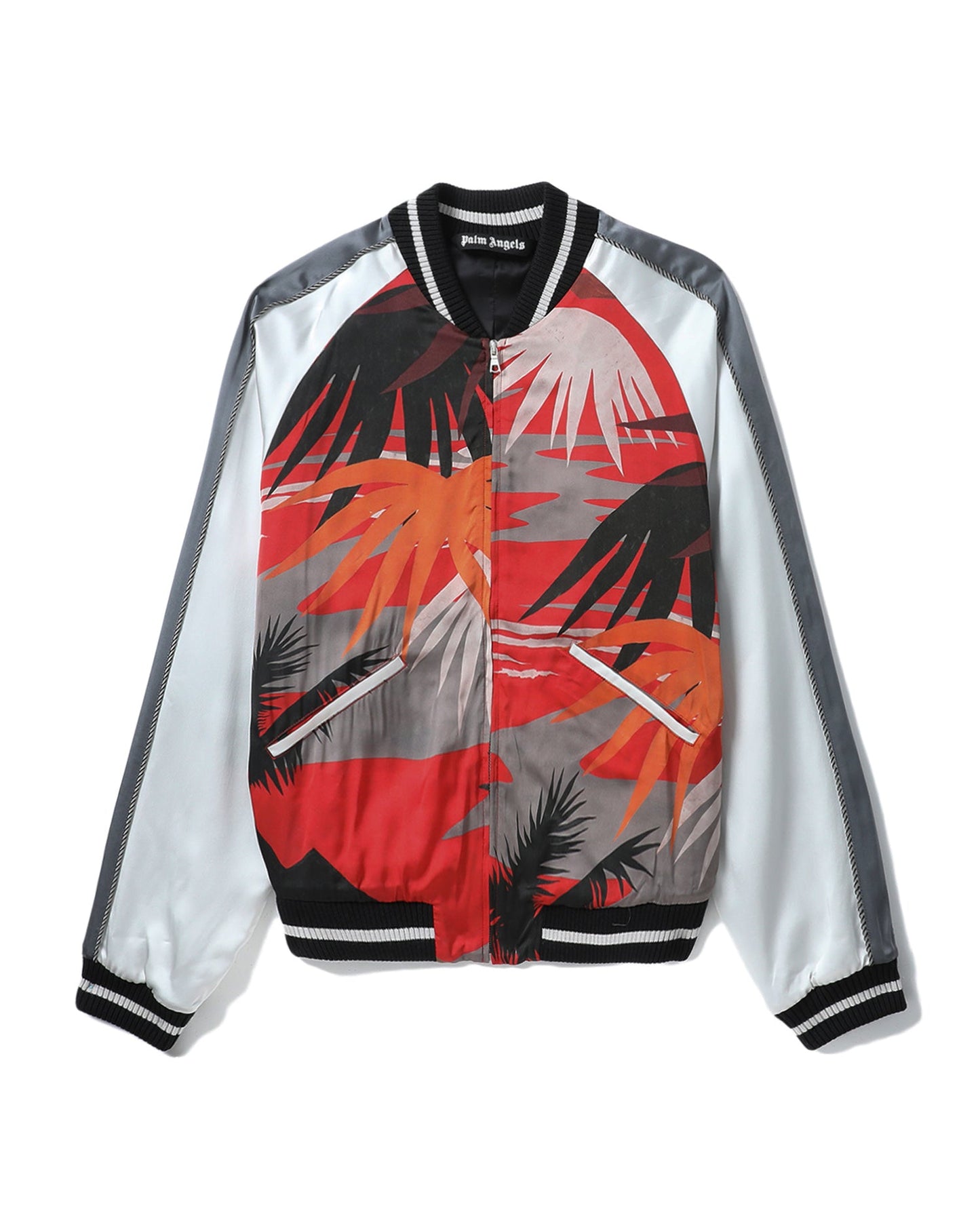 PALM ANGELS Palm tree print track jacket