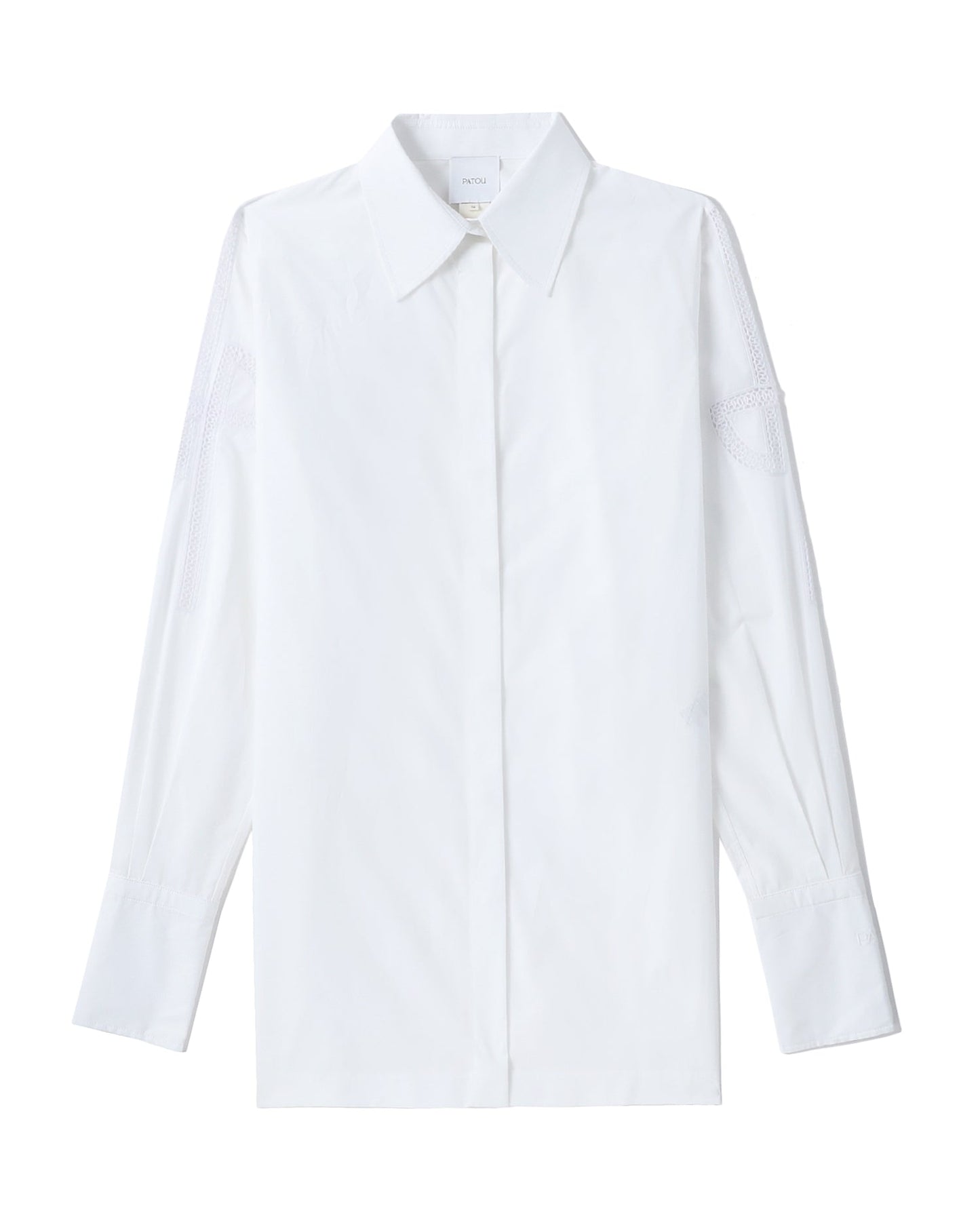 PATOU Embroidered logo cotton shirt