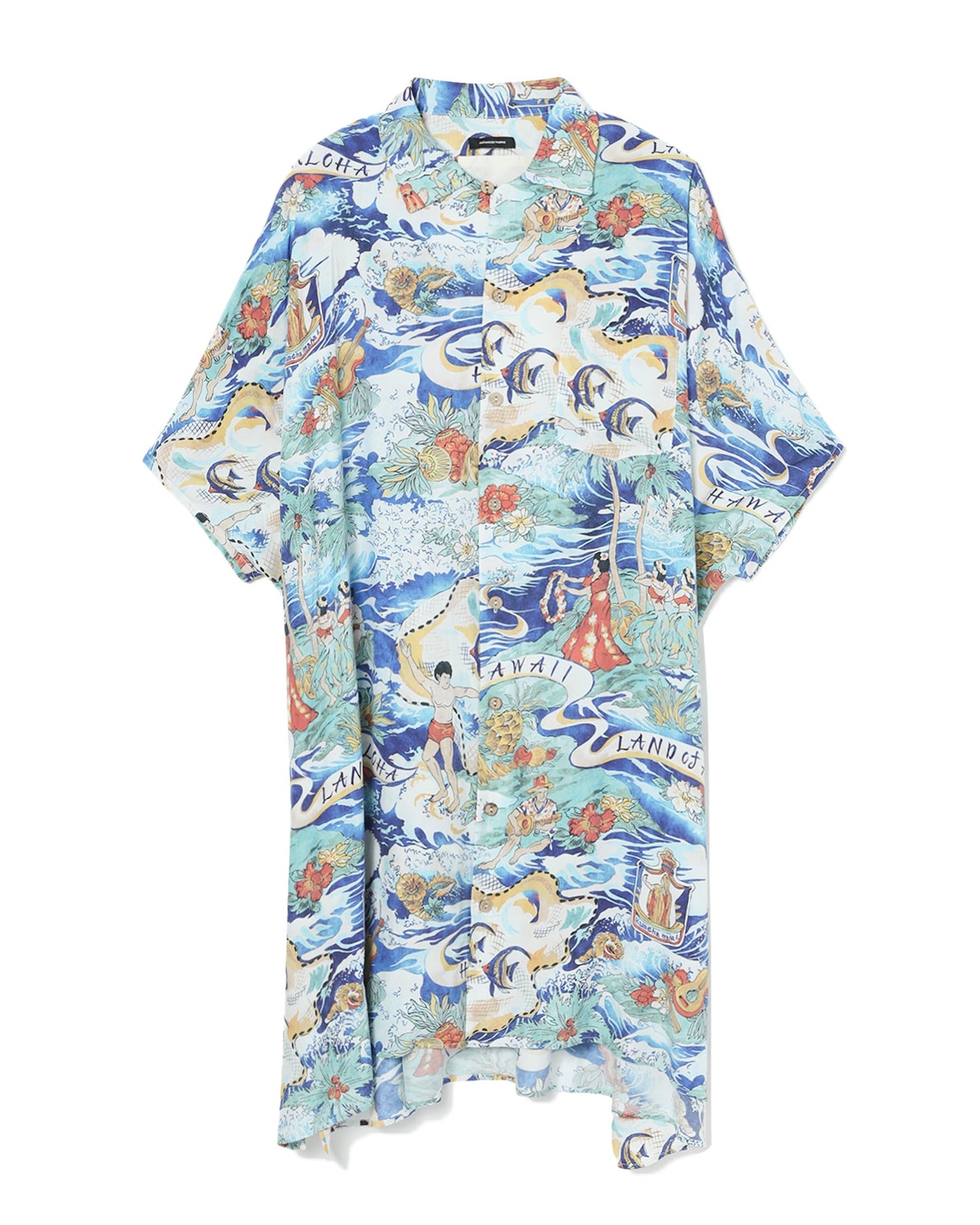 R13 Oversized Hawaiian shirt dress