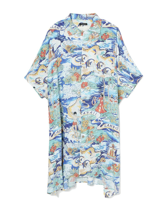 R13 Oversized Hawaiian shirt dress