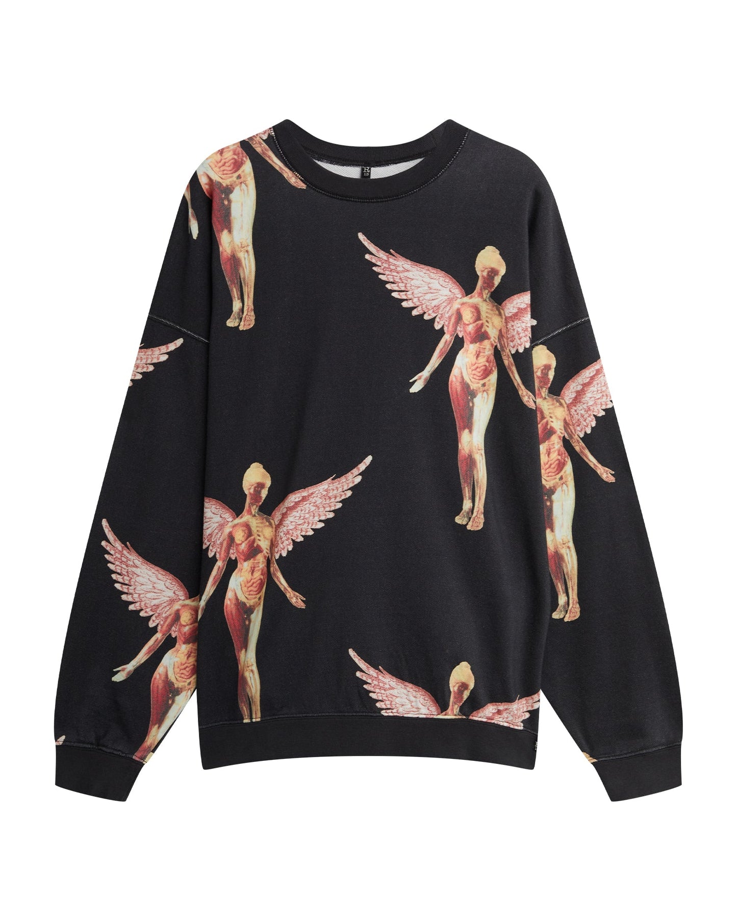 R13 Nirvana in utero crew neck top