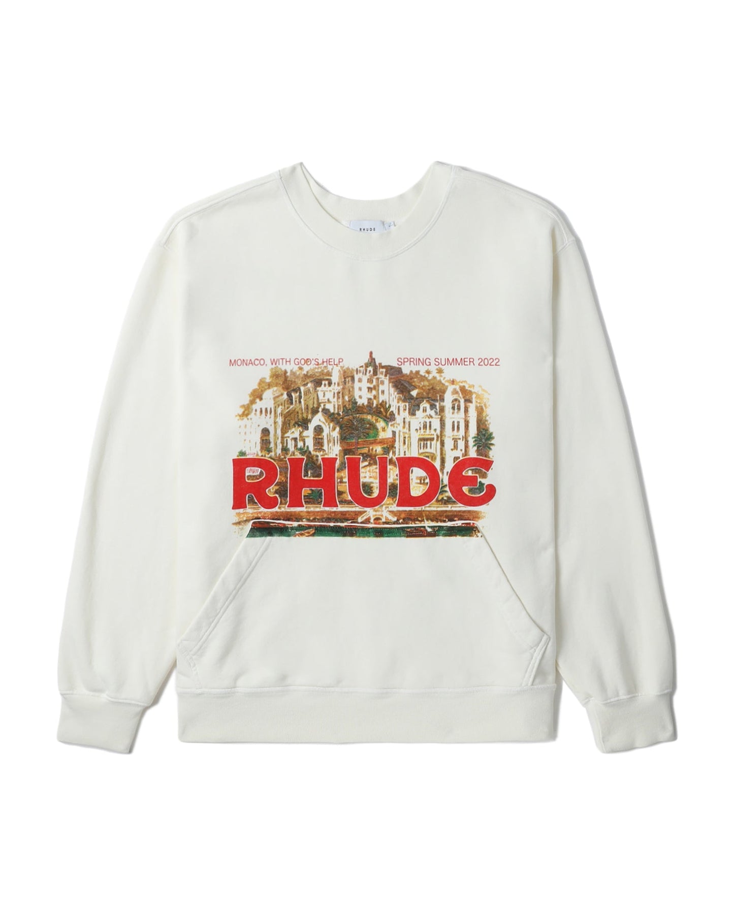 RHUDE Logo graphic round-neck sweatshirt