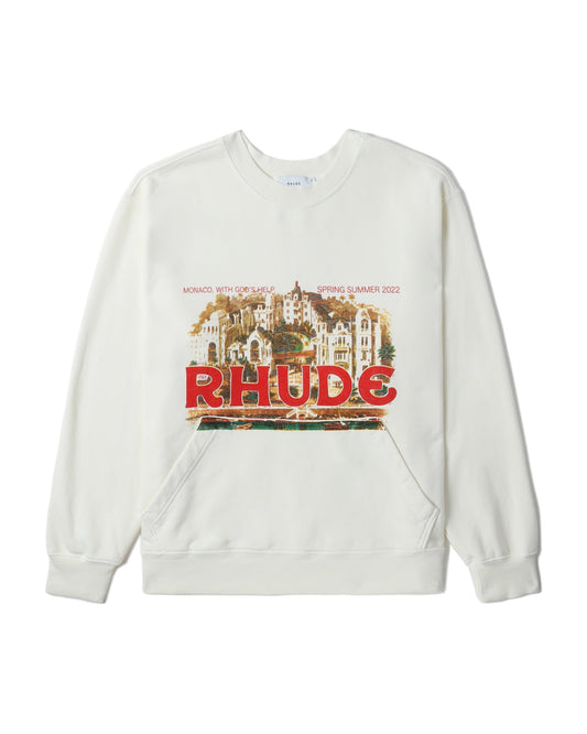 RHUDE Logo graphic round-neck sweatshirt