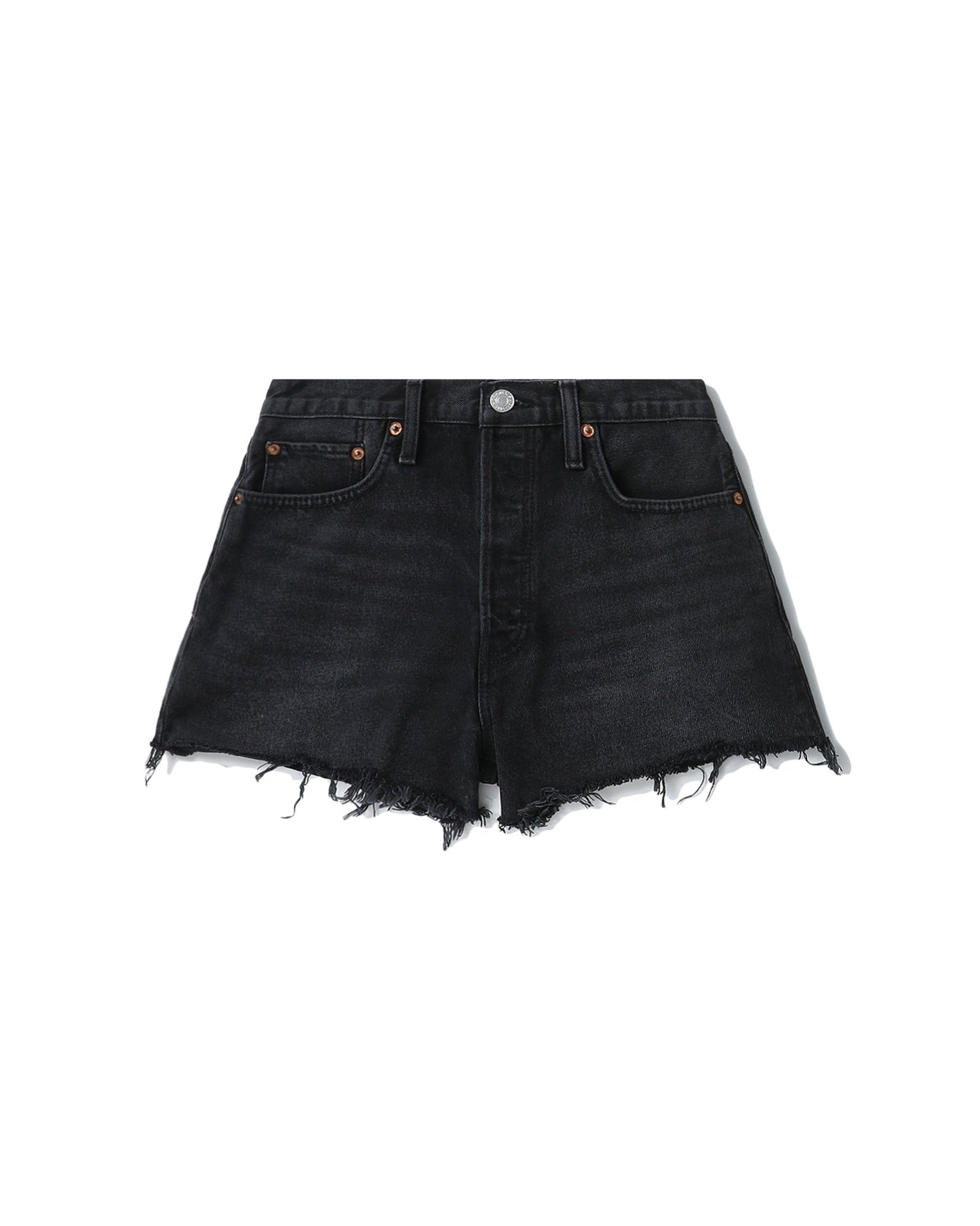 RE/DONE Raw hem denim shorts