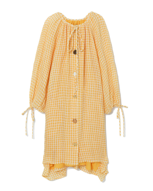 REJINA PYO Button up checked dress