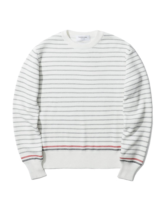 THOM BROWNE Striped knit sweater