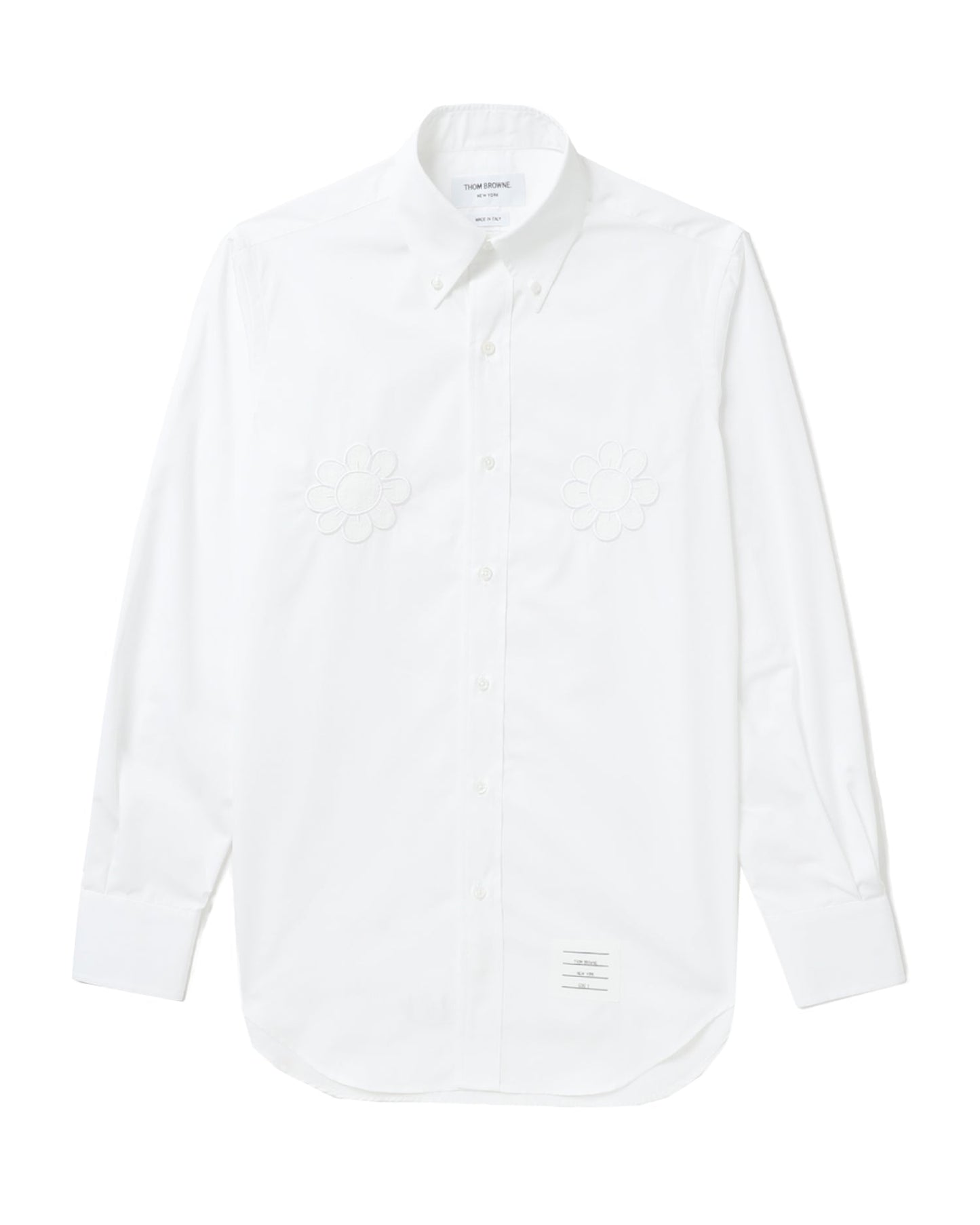 THOM BROWNE Flower motifs long sleeve shirt