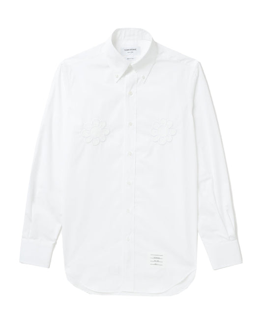 THOM BROWNE Flower motifs long sleeve shirt