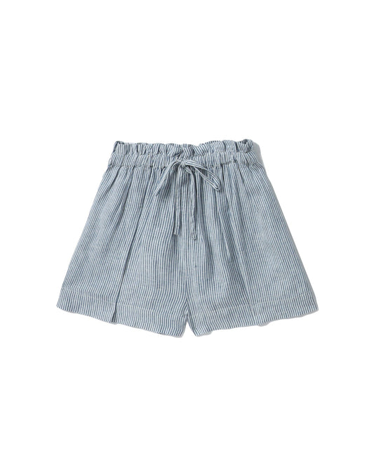 ULLA JOHNSON Tie waist stripy shorts