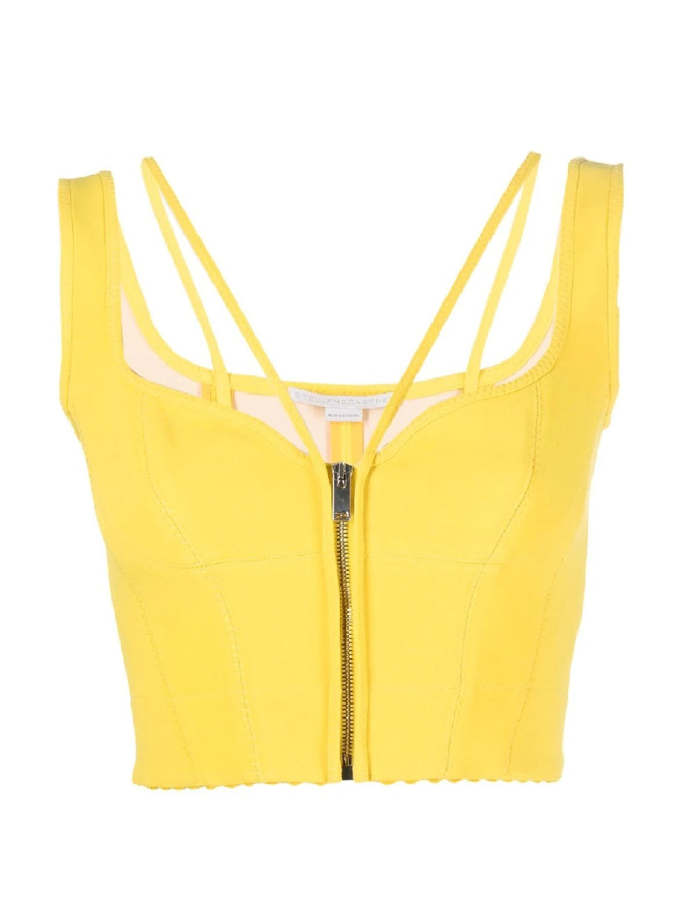 STELLA MCCARTNEY zip-up cropped corset