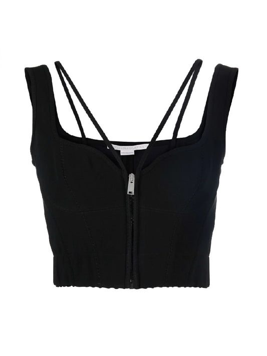 STELLA MCCARTNEY zip-up cropped corset